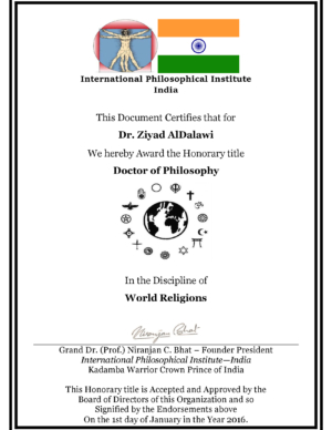International Philosophical Institute Certificate