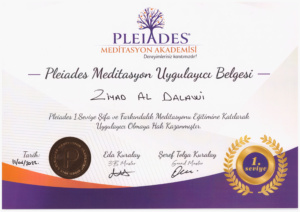 Pleiades Meditation Academy Certificate